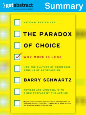cover image of The Paradox of Choice (Summary)